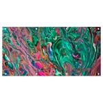Green Pour Banner and Sign 8  x 4 