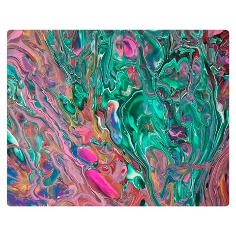 Green Pour 60  x 50  Premium Plush Fleece Blanket (Medium) from ArtsNow.com 60 x50  Blanket Front