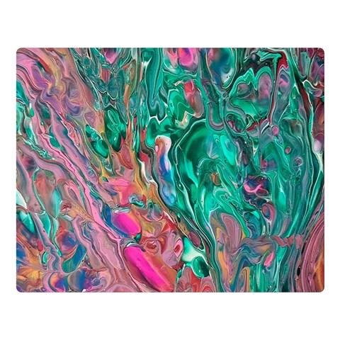 Green Pour 80  x 56  Premium Plush Fleece Blanket (Large) from ArtsNow.com 80 x60  Blanket Front