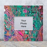 Green Pour White Wall Photo Frame 5  x 7 