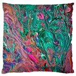 Green Pour 18  Baby Flannel Cushion Case (Two Sides)