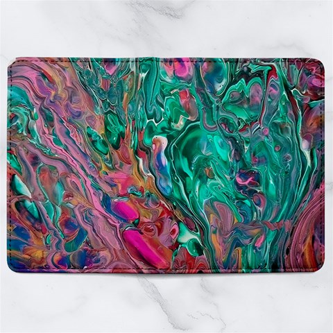 Green Pour Microfiber PU Leather Passport Holder from ArtsNow.com Full