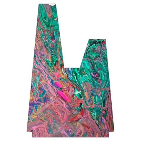 Green Pour Japanese Wrist Knot Bag from ArtsNow.com Front