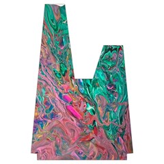 Green Pour Japanese Wrist Knot Bag from ArtsNow.com Front Inside