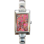 Collage  Rectangle Italian Charm Watch