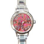 Collage  Round Italian Charm Watch