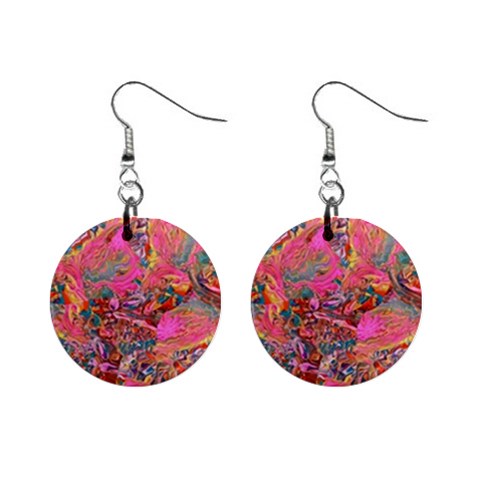 Collage  Mini Button Earrings from ArtsNow.com Front