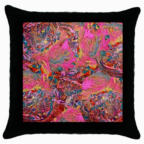 Collage  Throw Pillow Case (Black) from ArtsNow.com Front