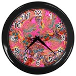 Collage  Wall Clock (Black)