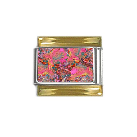 Collage  Gold Trim Italian Charm (9mm) from ArtsNow.com Front