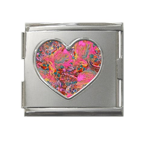 Collage  Mega Link Heart Italian Charm (18mm) from ArtsNow.com Front