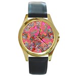 Collage  Round Gold Metal Watch