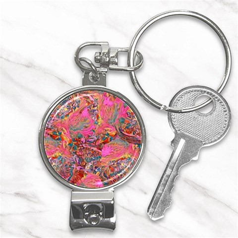 Collage  Nail Clippers Key Chain from ArtsNow.com Front