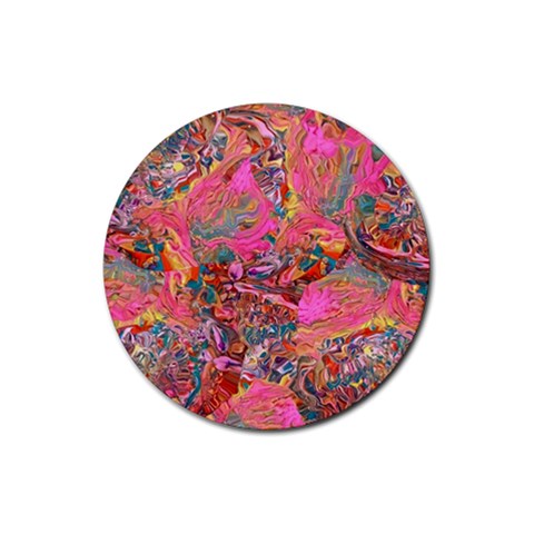 Collage  Rubber Coaster (Round) from ArtsNow.com Front