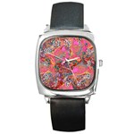 Collage  Square Metal Watch