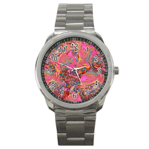 Collage  Sport Metal Watch from ArtsNow.com Front