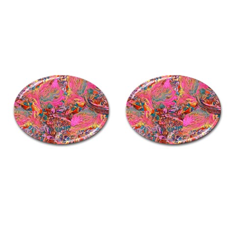 Collage  Cufflinks (Oval) from ArtsNow.com Front(Pair)