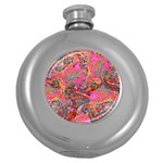 Collage  Round Hip Flask (5 oz)