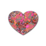 Collage  Rubber Coaster (Heart)