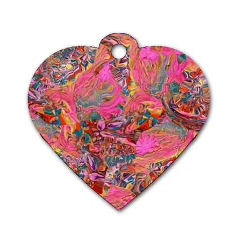 Collage  Dog Tag Heart (One Side) from ArtsNow.com Front