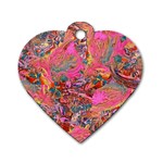 Collage  Dog Tag Heart (One Side)