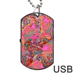 Collage  Dog Tag USB Flash (Two Sides) from ArtsNow.com Front