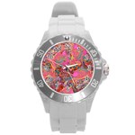 Collage  Round Plastic Sport Watch (L)