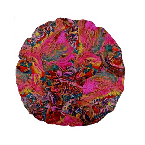 Collage  Standard 15  Premium Round Cushions from ArtsNow.com Front