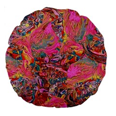 Collage  Large 18  Premium Round Cushions from ArtsNow.com Back