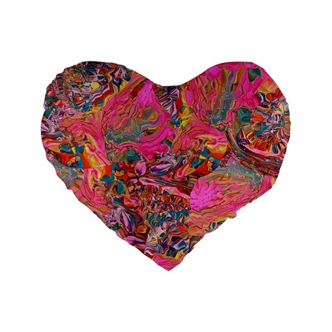 Collage  Standard 16  Premium Heart Shape Cushions from ArtsNow.com Front