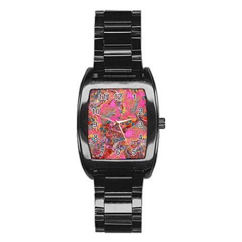 Collage  Stainless Steel Barrel Watch from ArtsNow.com Front
