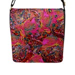 Collage  Flap Closure Messenger Bag (L)