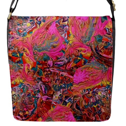 Collage  Flap Closure Messenger Bag (S) from ArtsNow.com Front