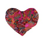 Collage  Standard 16  Premium Flano Heart Shape Cushions