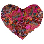 Collage  Large 19  Premium Flano Heart Shape Cushions