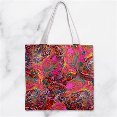 Collage  Zipper Grocery Tote Bag from ArtsNow.com Back