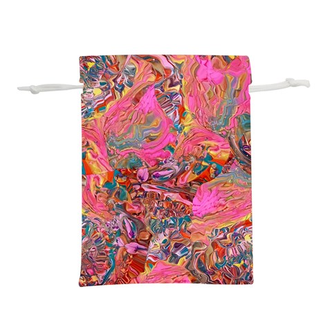 Collage  Lightweight Drawstring Pouch (M) from ArtsNow.com Front