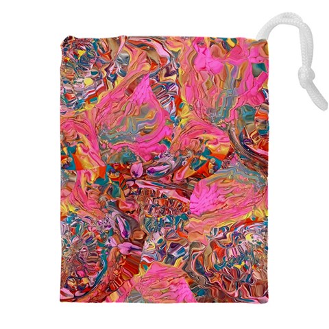 Collage  Drawstring Pouch (4XL) from ArtsNow.com Front