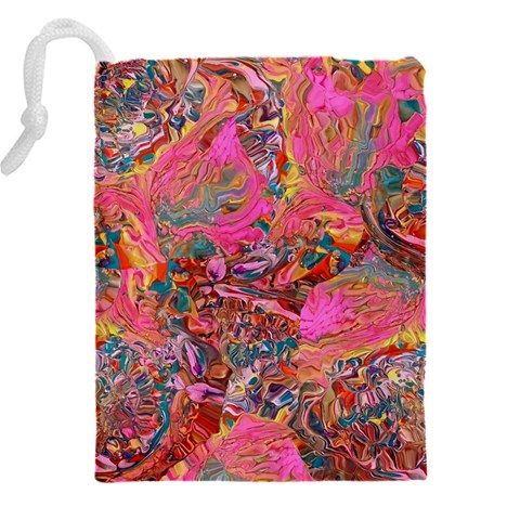 Collage  Drawstring Pouch (4XL) from ArtsNow.com Back
