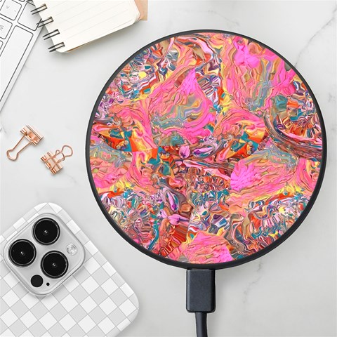 Collage  Wireless Fast Charger(Black) from ArtsNow.com Front