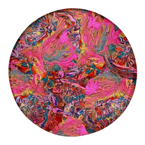 Collage  Round Glass Fridge Magnet (4 pack) from ArtsNow.com Front
