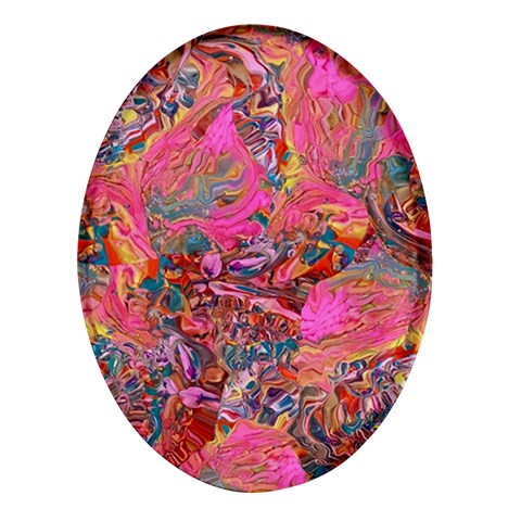 Collage  Oval Glass Fridge Magnet (4 pack) from ArtsNow.com Front