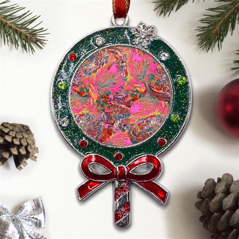 Collage  Metal X Mas Lollipop with Crystal Ornament from ArtsNow.com Front