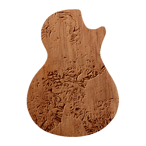 Collage  Guitar Shape Wood Guitar Pick Holder Case And Picks Set from ArtsNow.com Front