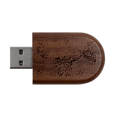 Collage  Wood Oval USB Flash Drive from ArtsNow.com USB