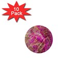 Pink blend 1  Mini Buttons (10 pack) 