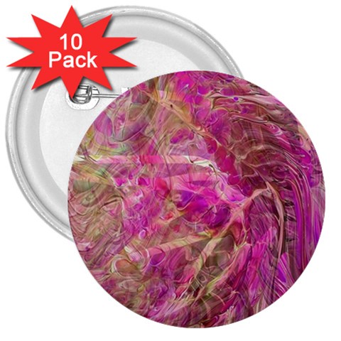 Pink blend 3  Buttons (10 pack)  from ArtsNow.com Front