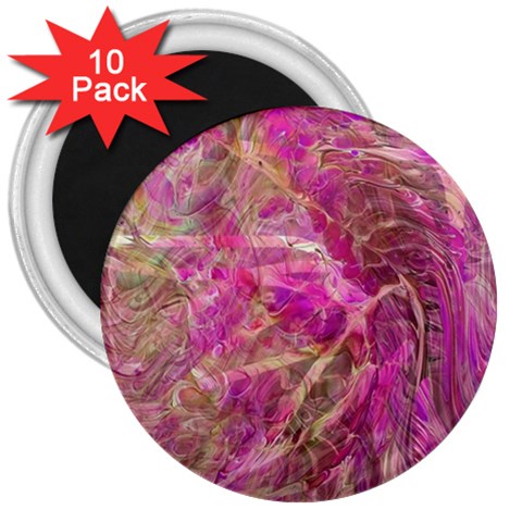 Pink blend 3  Magnets (10 pack)  from ArtsNow.com Front