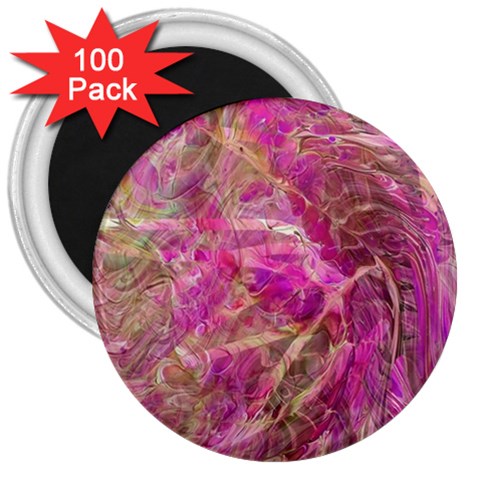 Pink blend 3  Magnets (100 pack) from ArtsNow.com Front