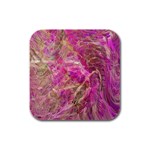 Pink blend Rubber Square Coaster (4 pack)